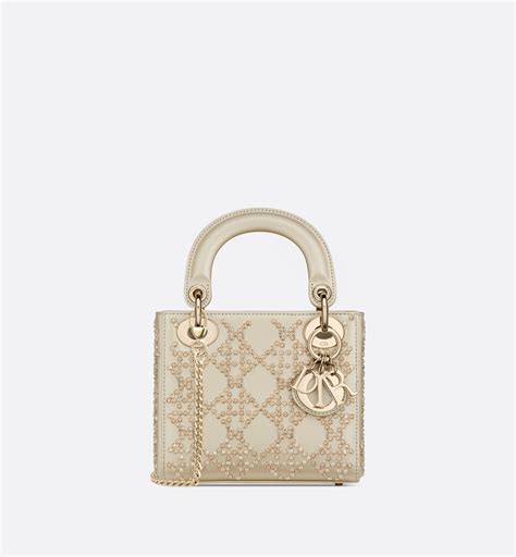 Mini Lady Dior Bag Platinum